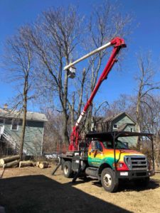 Larrys Tree Service Bucket Truck Grand Rapids MI